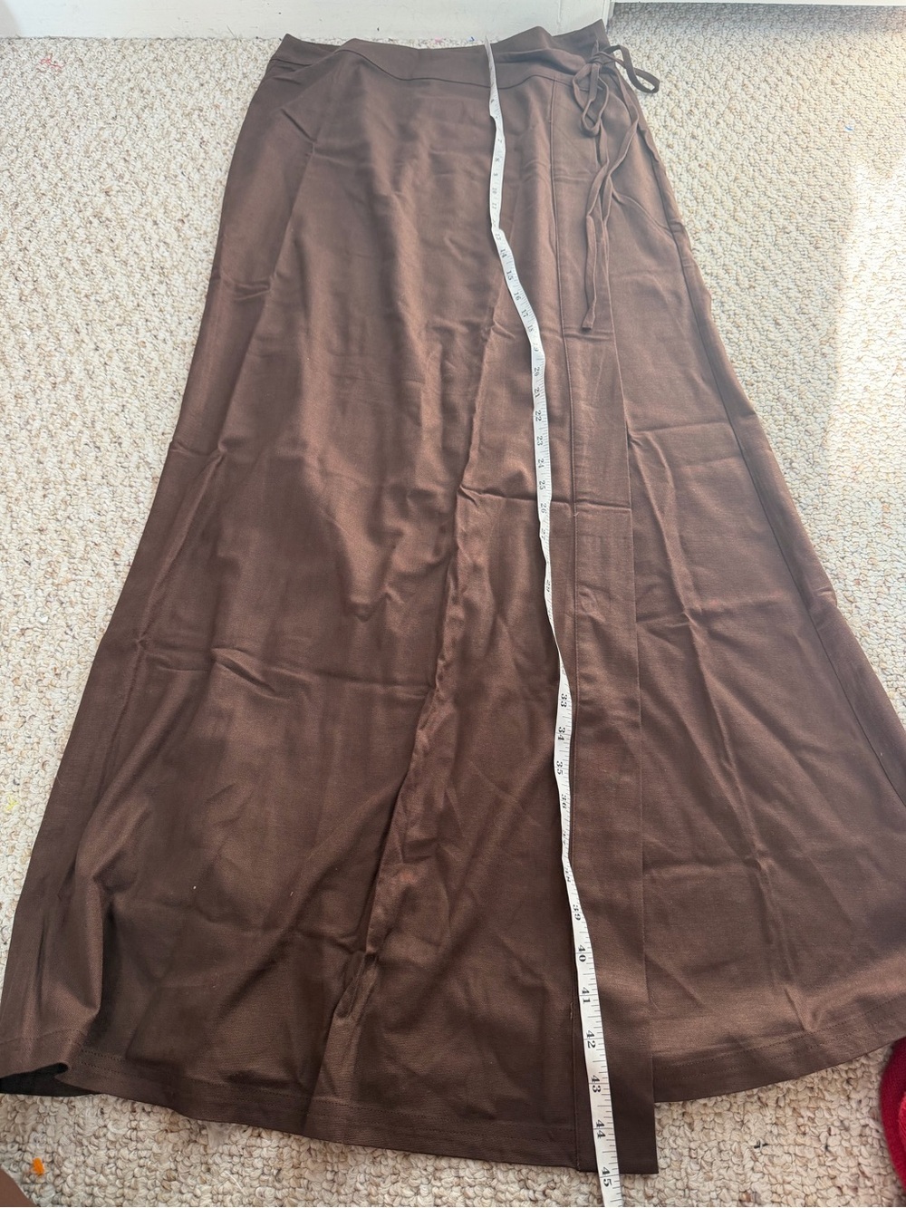 Riot Swim Callen Side Tie Maxi Skirt in Chocolate new with tag - Picture 7 of 10